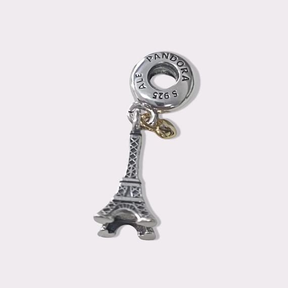 For Pandora Sterling Silver Paris Eiffel Tower Dangle Charm S925 ALE With Gift Pouch & Gift Box