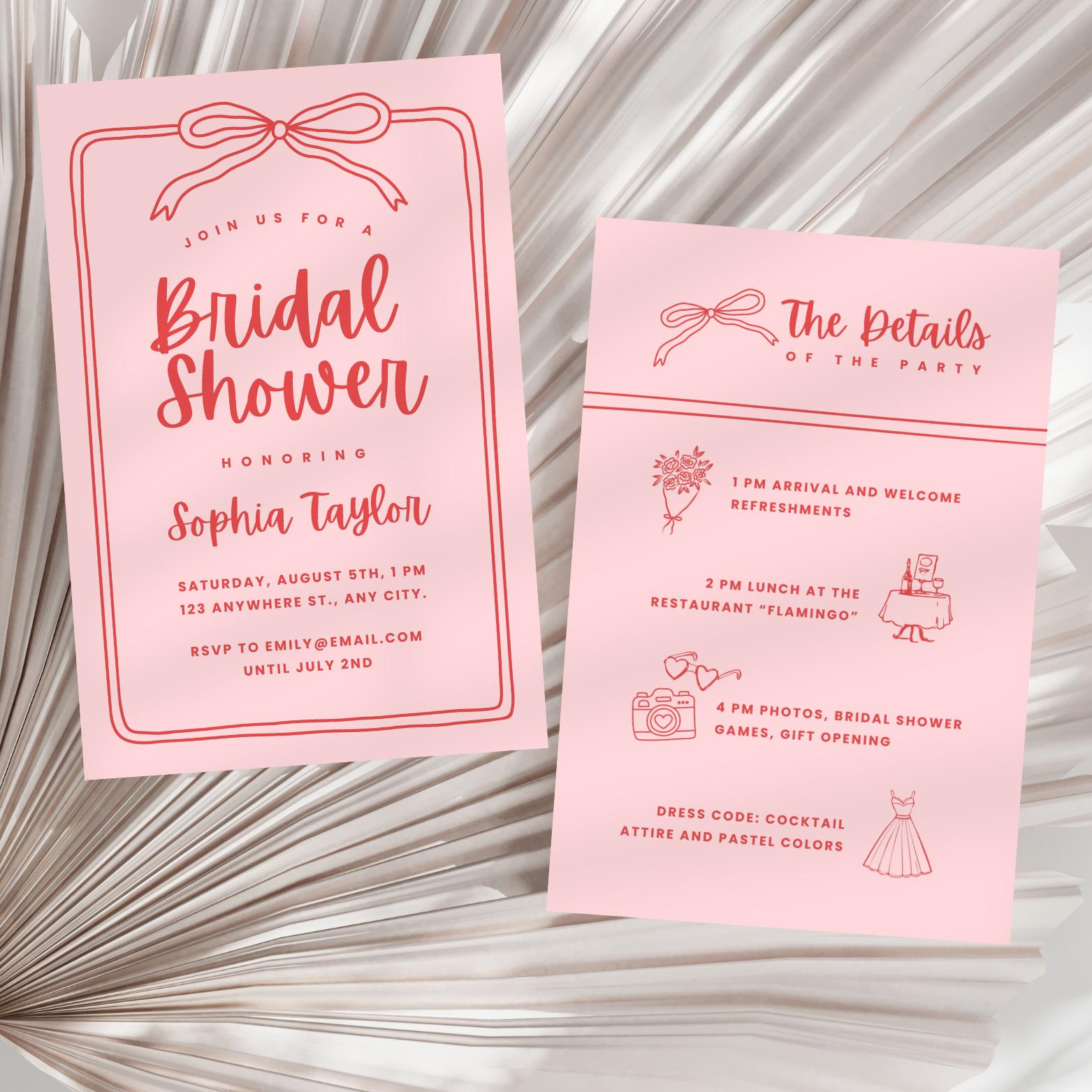 Bridal Shower Invitation With Dress Code - Etsy