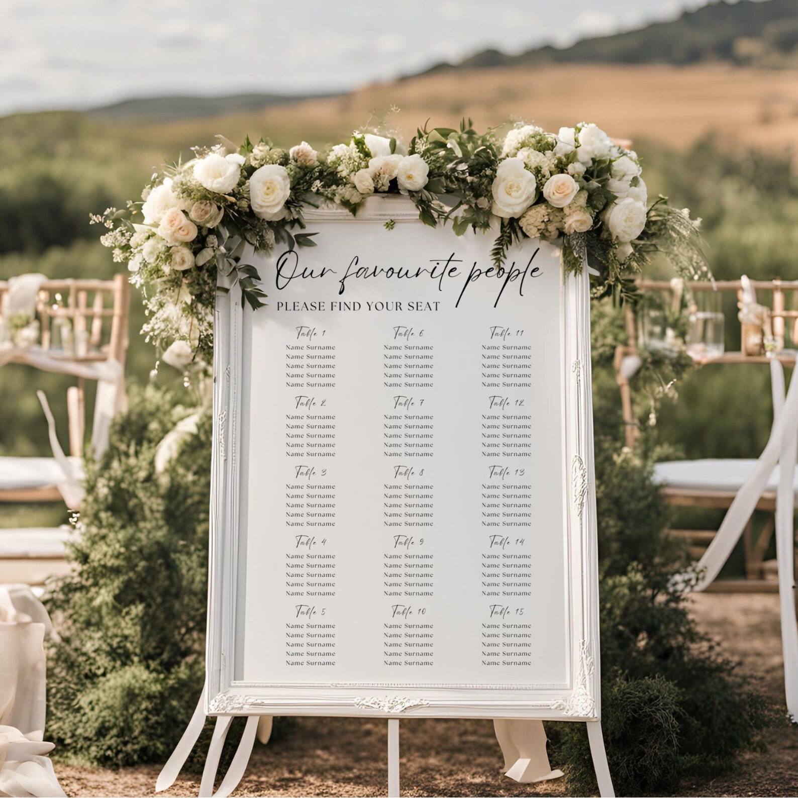 Wedding Seating Signs Set, Seating Chart Signs, Printable Wedding Signs ...