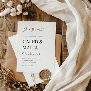 Wedding Invitation Template, Modern Wedding Invite, Intimate Wedding Invitation, Micro Wedding Invitation, Editable Ceremony Invite Template