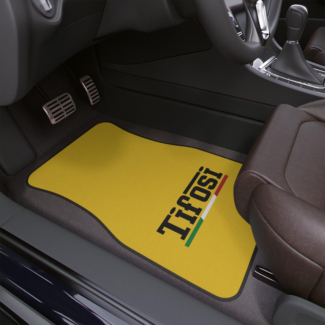 Tifosi - F1 Car Floor Mats / Yellow Front Rear Vehicle Decor for ...
