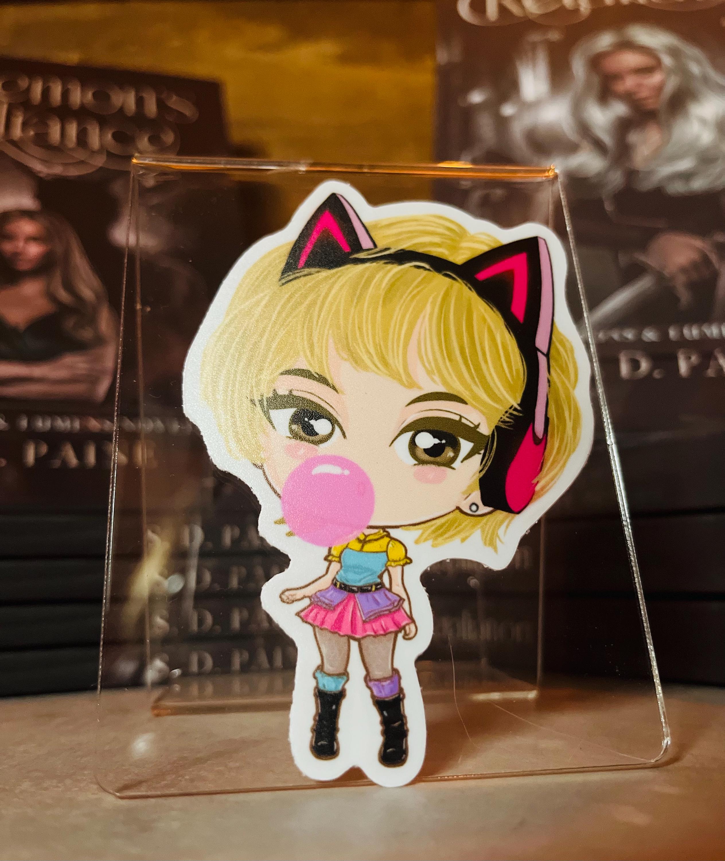 Chibi Style Vinyl Sticker - Etsy