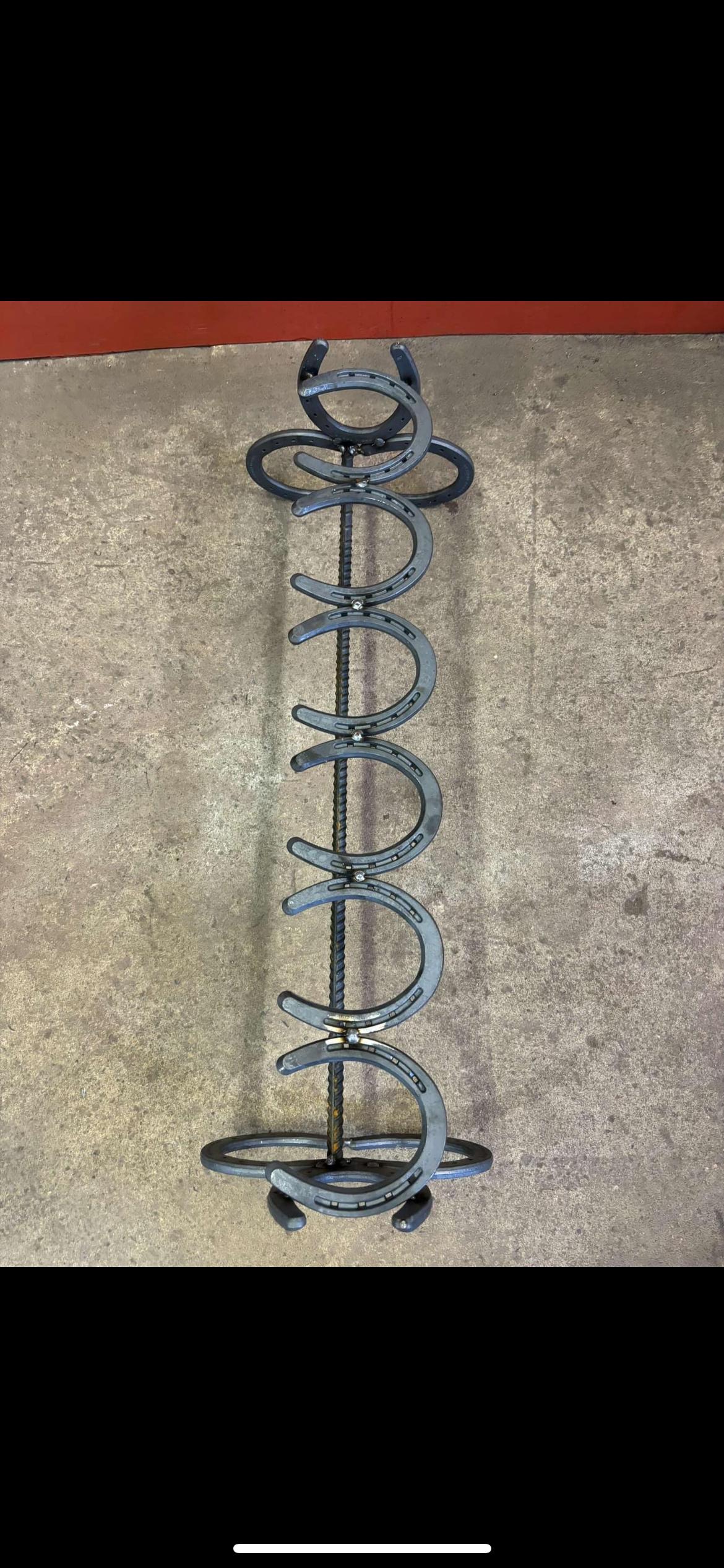 Welded Horseshoe Boot Rack - Etsy