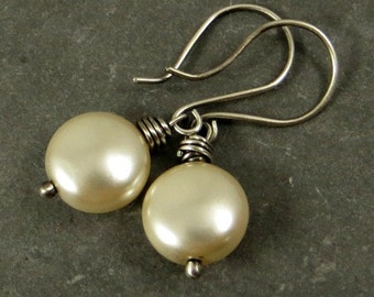 Pearl Earrings, Budget Friendly Earrings, Affordable Gift, Holiday Jewelry Gifts for Her Gift