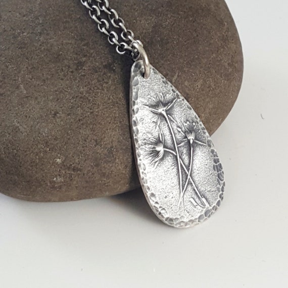 Botanical Necklace PMC Jewelry Flower Necklace Eco Friendly