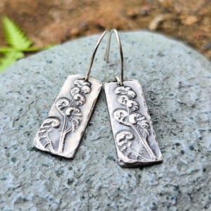 Sterling Silver Fern Earrings: Nature-Inspired Jewelry