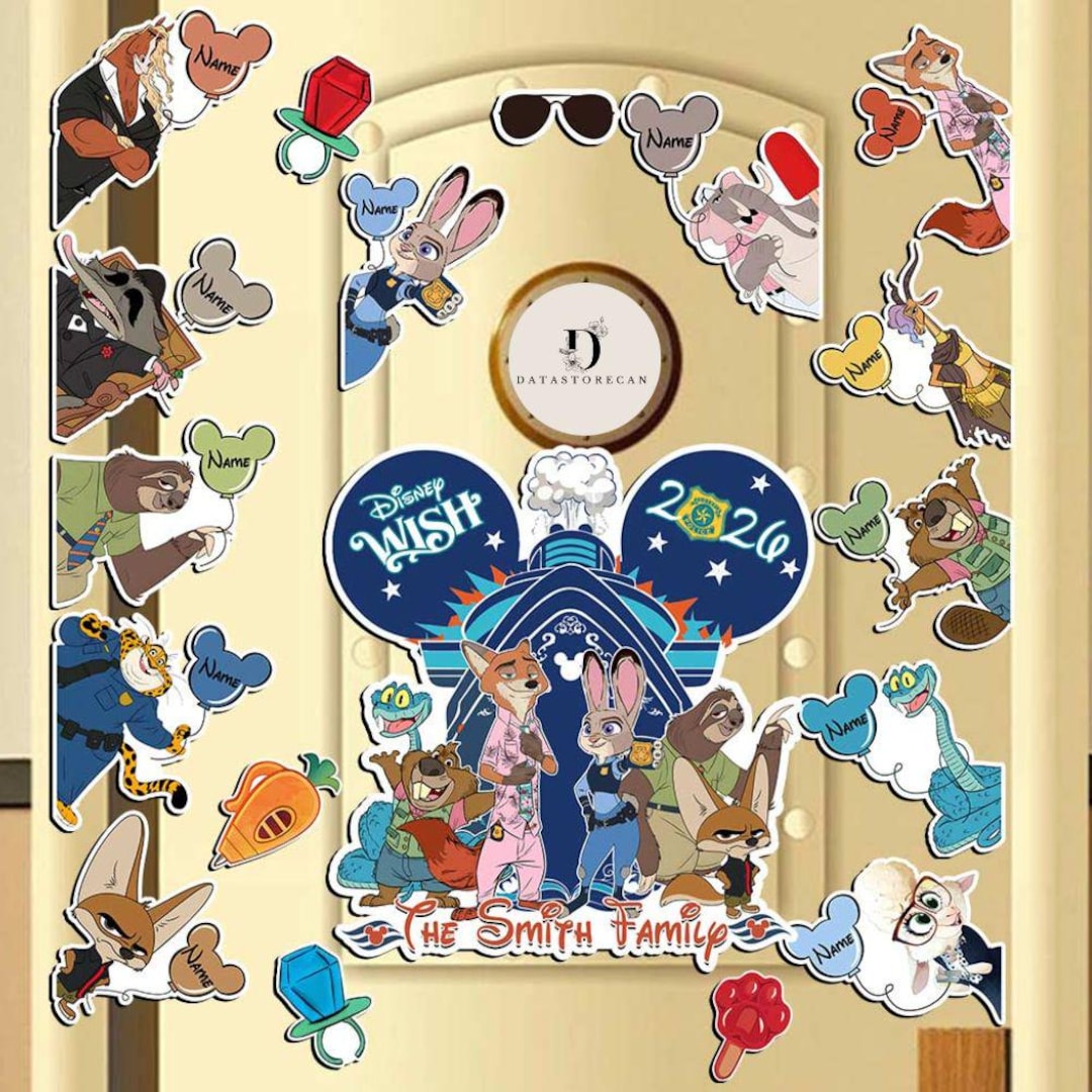 Disney ズートピア 直筆サイン フォト 8×10 Personalized Disney Cruise Line Zootopia 2026 Magnet, Judy Hopps