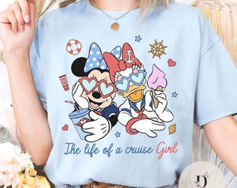 Life of a Cruise Girl shirt, Disney Cruise Line Minnie Daisy Girls trip Cruise shirt, Disney Magic Wonder Fantasy Wish Destiny Adventure Tee