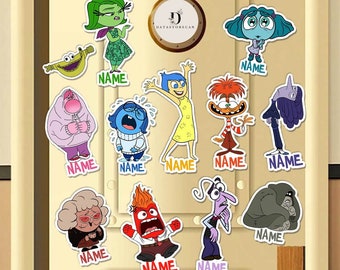 All characters Inside out 2 Disney Cruise Line Magnet, Joy Sadness Anger Anxiety Envy Disney Cruise Magnet, Custom Family Cruise Door magnet