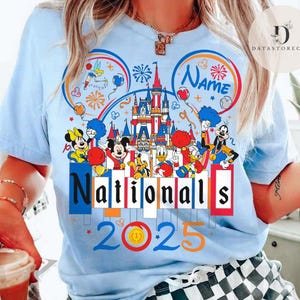 Personalized Disney UCA All Star Nationals 2025 shirt, Mickey & friends WDW Cheerleading and Dance Championships Cheerleader Cheer Mom shirt