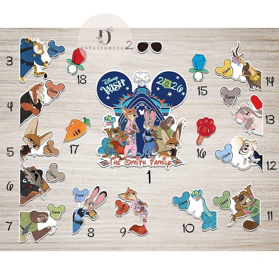 Personalized Disney Cruise Line Zootopia 2026 Magnet, Judy Hopps