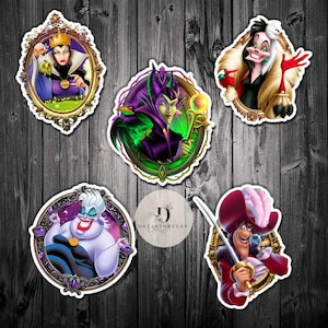 Personalized Disney Villains Cruise magnet, Maleficent Hades Evil Queen Ursula Cruella Captain Hooks magnet, Family Cruise door magnet image 4