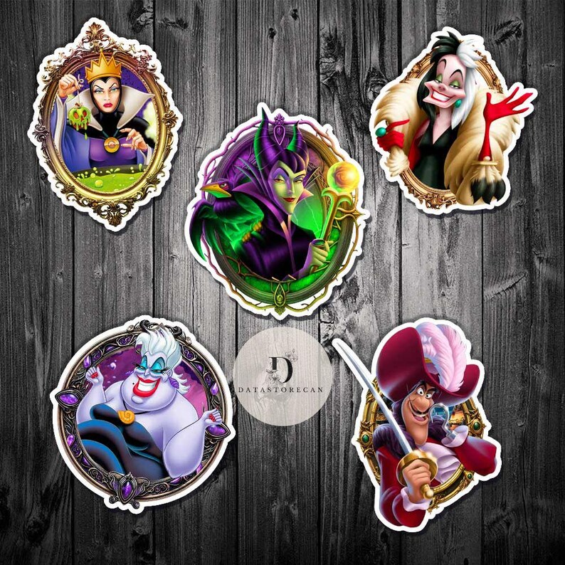 Personalized Disney Villains Cruise magnet, Maleficent Hades Evil Queen Ursula Cruella Captain Hooks magnet, Family Cruise door magnet image 4