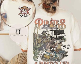 Custom Name Disney Pirates of the Caribbean shirt, Mickey & friends Family Pirates matching shirts, WDW Disneyland Disney Cruise Line shirt