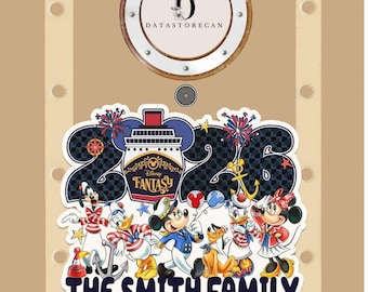 Personalized Disney Cruise Line 2026 Magnet, Mickey and friends Family Cruise Magnet, Family sign Disney Wish Dream Treasure Fantasy magnet