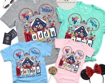 Personalized Disney Cruise Line 2025 shirt, Mickey & friends Family Cruise matching shirt, Happiest Cruise On Earth group shirt Cruise Squad