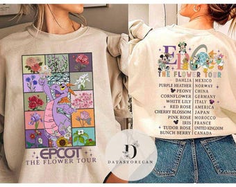 Epcot Center Figment Flower tour shirt, EPCOT International Flower & Garden Festival 2025 shirt, Epcot Floral World Tour shirt, Family trip