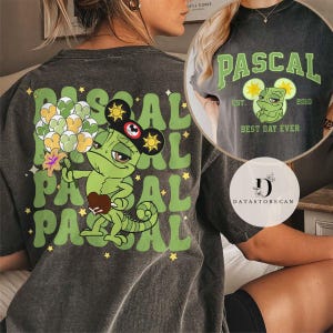 Two-sided Pascal chameleon Rapunzel Disney shirt, Disney world Disneyland Best day ever Pascal Tangled shirt,Disney trip family matching Tee