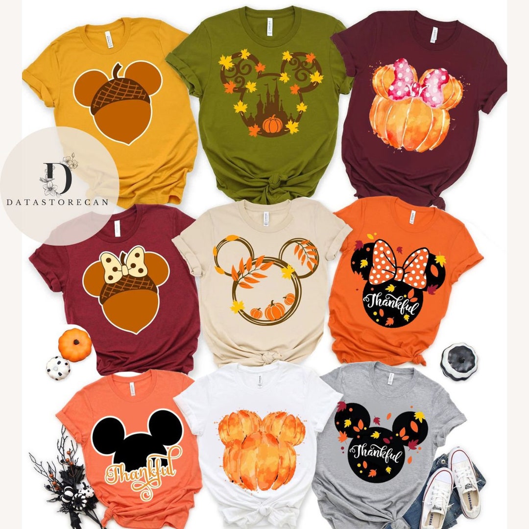 Personalized Mickey Minnie Fall Vibes Pumpkin Spice Season Family ...