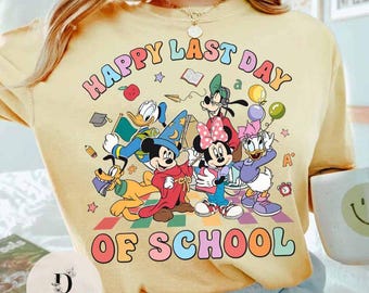 Happy Last Day of School Shirt, Mickey & friends Magical End of School Year Tees, School's out for summer shirt, Magical teacher student tee