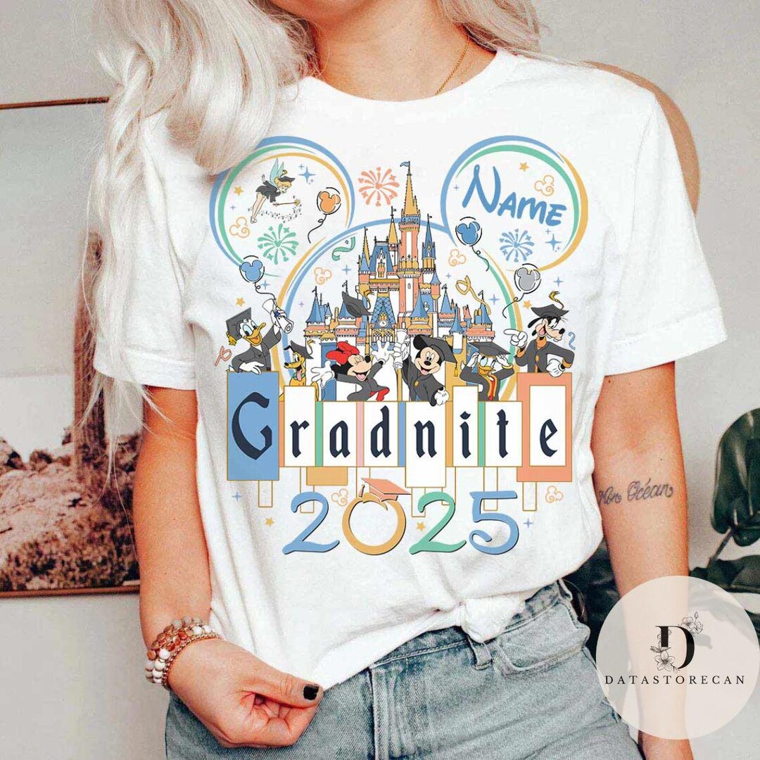 Personalized Disney Graduate 2025 Shirt, Grad Nite Group Matching ...
