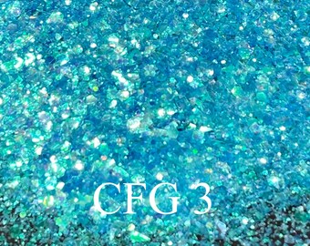 CFG 3 Iridescent Colorshift (Chameleon) Chunky Glitter Pigment - Cosmetic, Nail, Resin, Epoxy, DIY