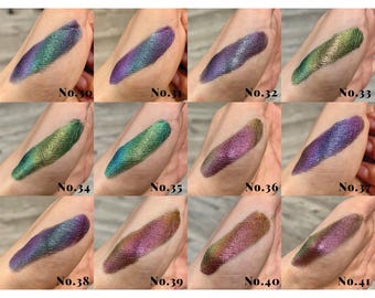 No.30-41 set Fall Chrome Colorshift Chameleon Pigment for Nail Cosmetic DIY Resin Epoxy Art Craft