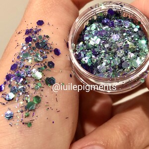 Y3G YnG Colorshift Chameleon Chunky Glitter Nail Cosmetic DIY Resin Epoxy Art Craft