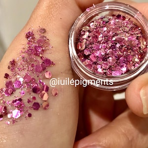 Y8G YnG Colorshift Chameleon Chunky Glitter Nail Cosmetic DIY Resin Epoxy Art Craft