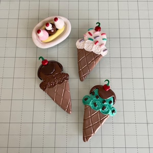 Handmade Clay Refrigerator Magnets | Sweet Treat Collection