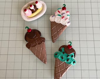 Handmade Clay Refrigerator Magnets | Sweet Treat Collection