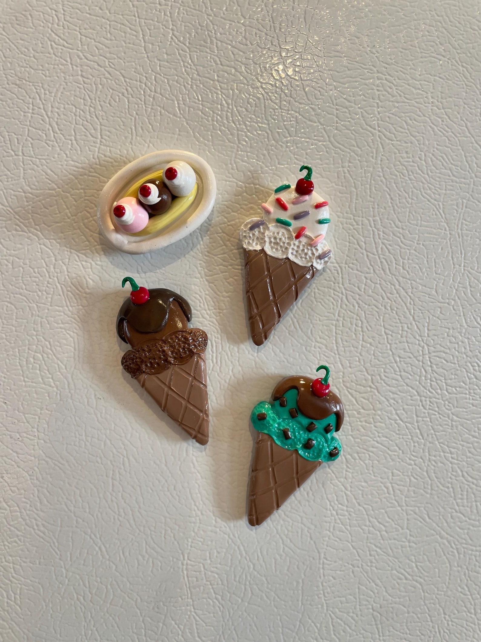 Handmade Clay Refrigerator Magnets | Sweet Treat Collection - Etsy