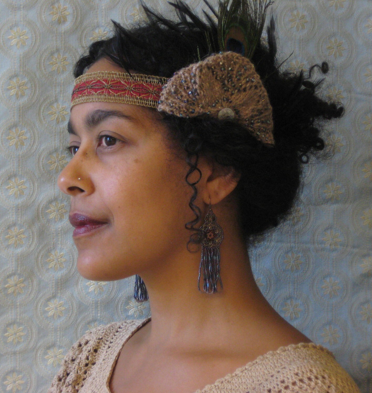 Art Nouveau Headband PDF Knitting Pattern Etsy