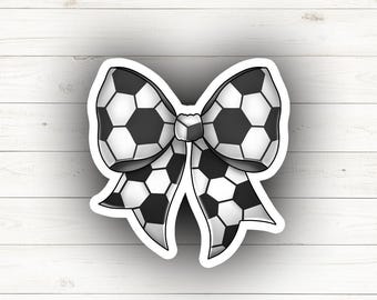 Fußball Bogen Vinyl: Laptop & Wasserflasche Aufkleber oder Kühlschrankmagnet