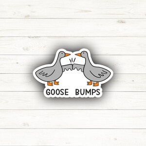 Gänsehaut Vinyl Aufkleber: Lustiges Wortspiel Abziehbild