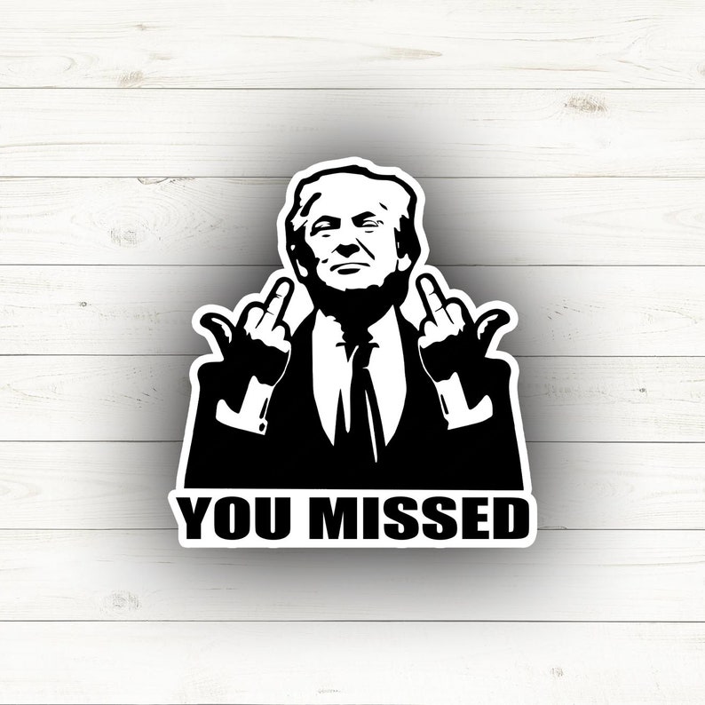 TRUMP FIGHT 2024 Vinyl Decal Sticker MAGA DONALD PRESIDENT FLAG - Foto 2