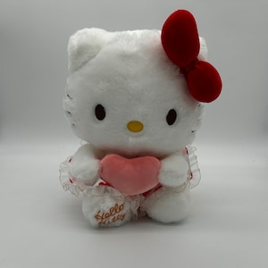35 cm Hello kitty cat plushies toy dress doll pink kawaii Sanrio anime cartoon gift birthday doggie room pillow decoration soft emotional