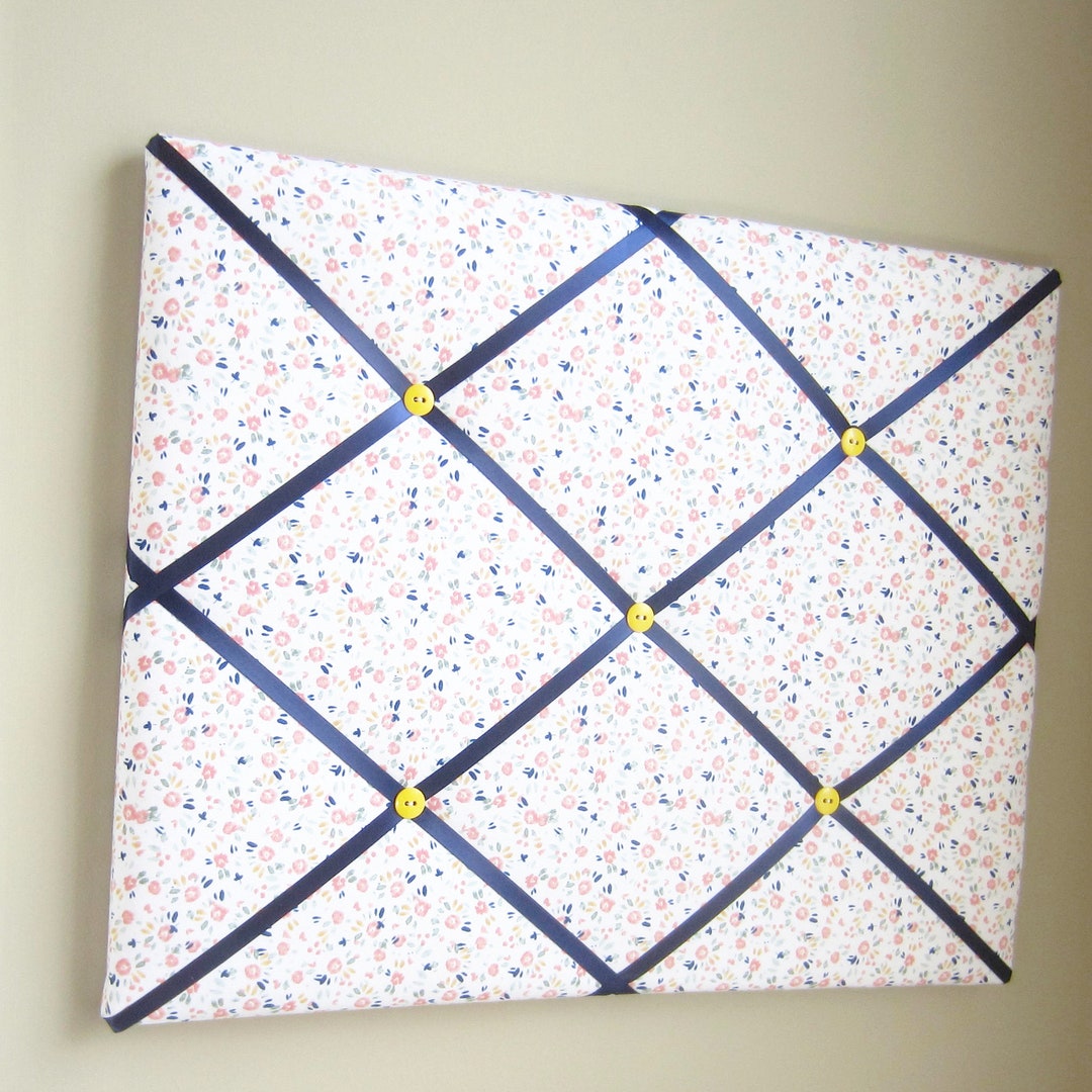 16x20 French Memory Board Peach Floral, Vision Board, Dream Board, Memo