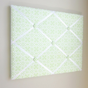 Lavagna della memoria a traliccio verde lime 16"x20" Lavagna della memoria francese, porta-arco, lavagna dell'arco, bacheca della visione, espositore per foto, espositore per biglietti da visita