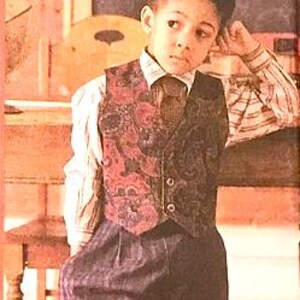 Vintage 90s Boys Suspender Outfit Sewing Pattern: Simplicity 8567, Size 3-6