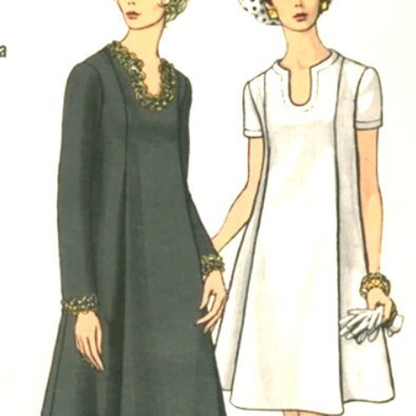 Vogue Patterns 7499 Misses Maxi or Midi Dress with Front Pleats B36, CC