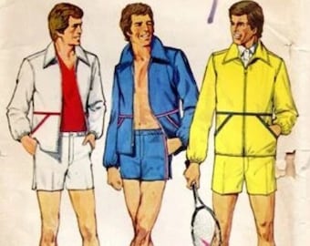 Simplicity 5044 Men's Shorts, Bermuda Shorts and Jacket Vintage Sewing Pattern Size 38