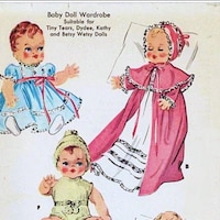 11 1/2 Fashion Doll Sewing Pattern Glamorous 30's Doll Collection Retro ...