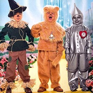 Simplicity 4133 Lion, Tin Man and Scarecrow Sewing Patterns, Costumes, FF, Size 3-4-5-5-6-7-8, Shipping Included
