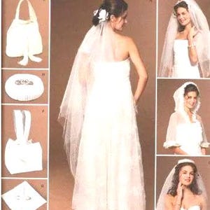 Simplicity 2610 Misses Bridal Accessories, Veil and Capelet Vintage  Sewing Pattern, FF, USA Shipping Included
