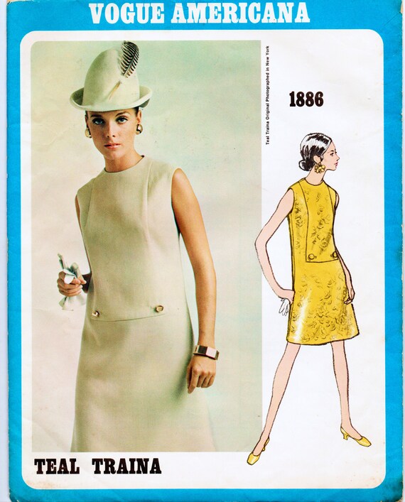 Vogue Americana 16 Misses One Piece Dress Sewing Pattern Etsy