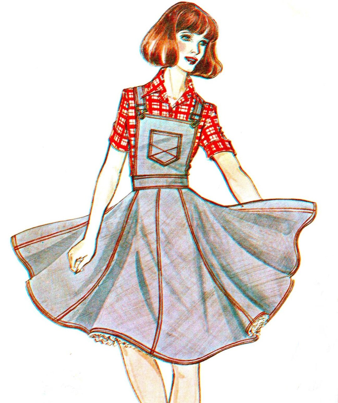 Authentic Pattern Square Dance Dress Sewing Pattern 281 Misses 6-8-10 ...