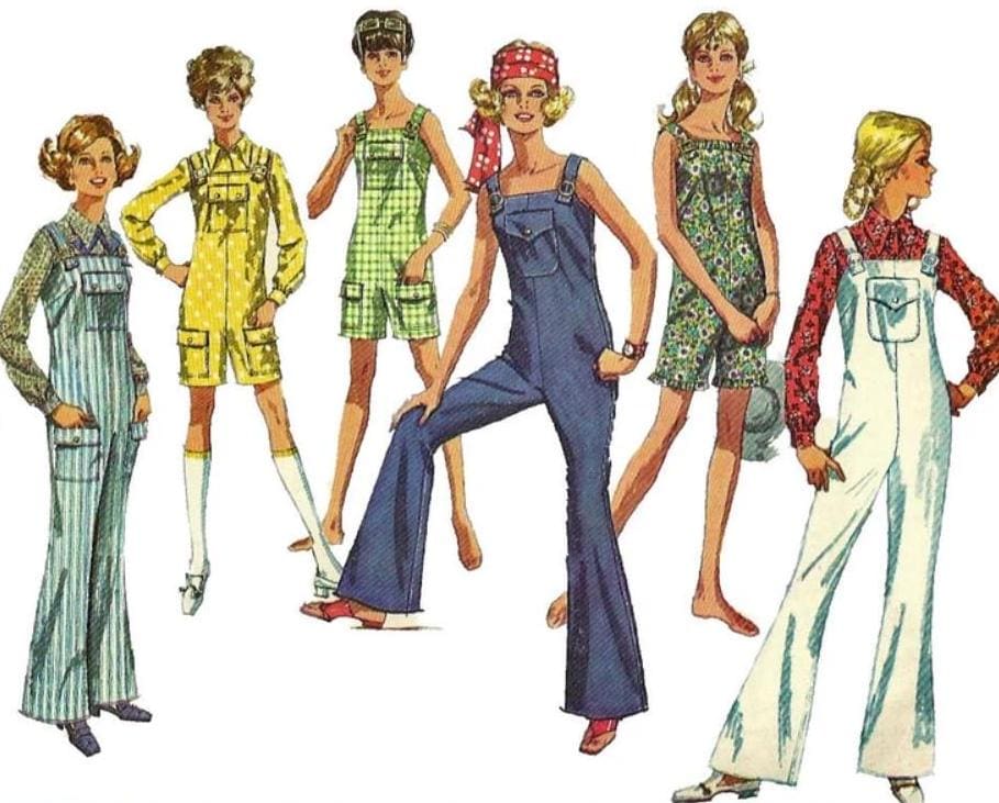 Simplicity Pattern 8178 Vintage 1969 Simplicity 8178 Jumpsuit & Blouse Sewing Pattern: Bust 32 ...