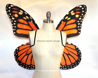 Monarch Butterfly Halloween Costume Wings for Women - Adult Fairy Wings