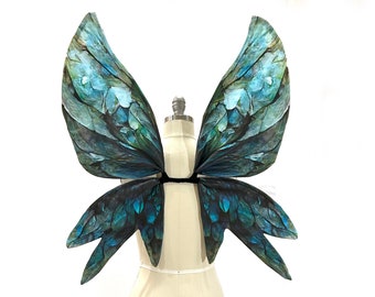 Apatite Crystal Costume Fairy Wings Blue Green Medium Size